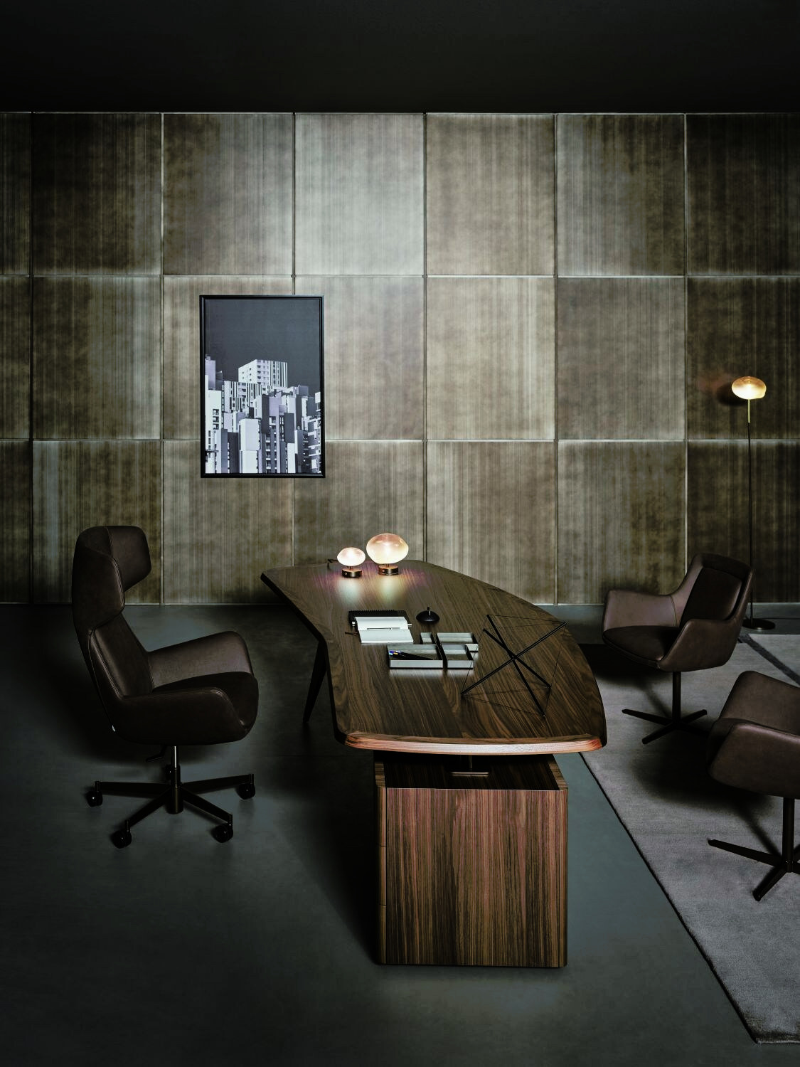 Diver Executive Desk by Bonaldo, view 5