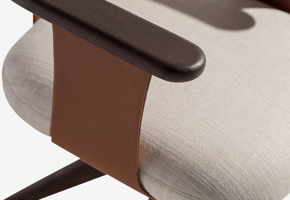Carpanese Home Manta D Swivel Armchair, view 2