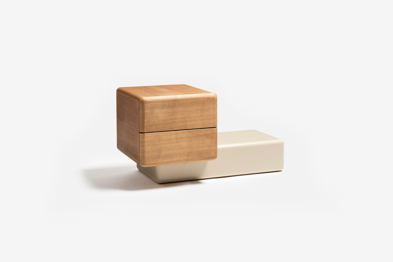 Carpanese Home Brick NL Bedside Table