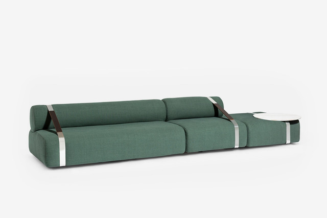 Carpanese Home Meg XL Modular Sofa with Coffee Table