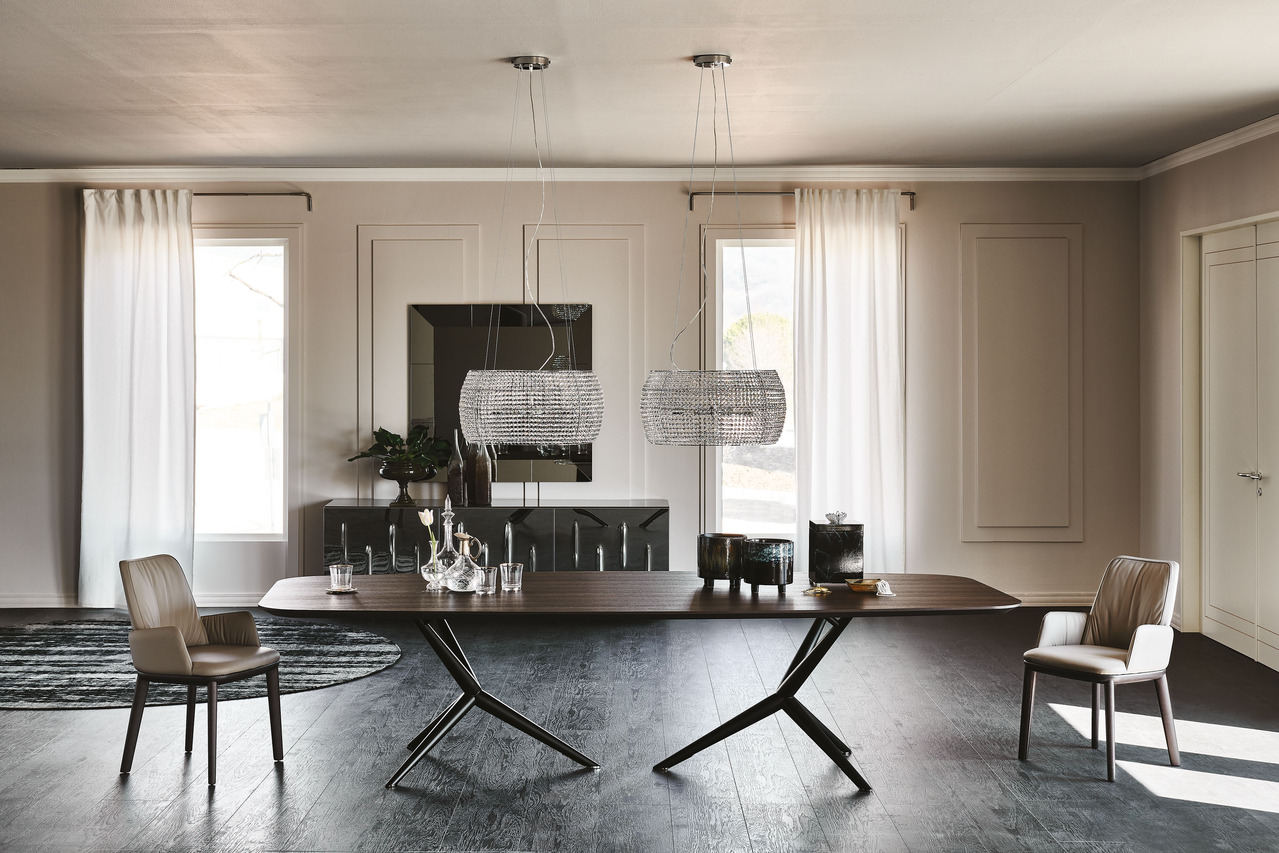 Cattelan Italia Atlantis Wood Dining Table, view 2