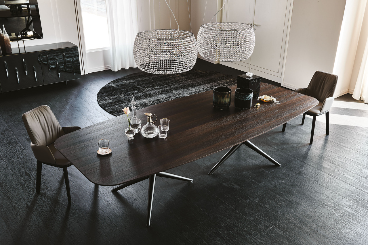 Cattelan Italia Atlantis Wood Dining Table, view 4