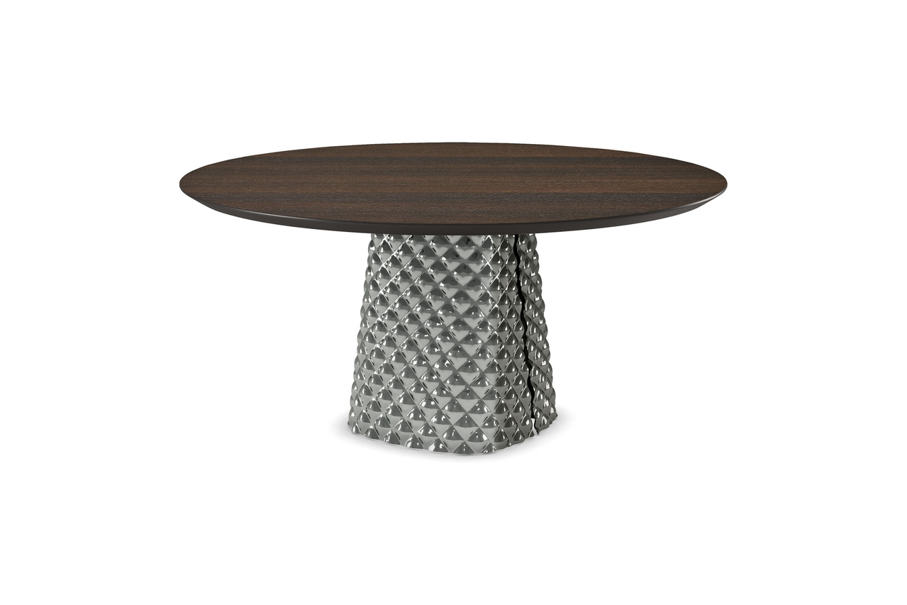 Cattelan Italia Atrium Wood Round Dining Table, view 3