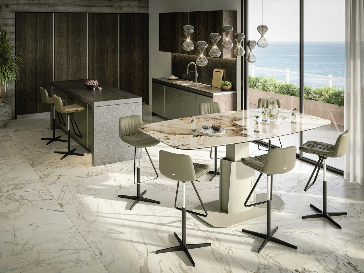 Cattelan Italia Aviator Keramik Lift Table, view 3