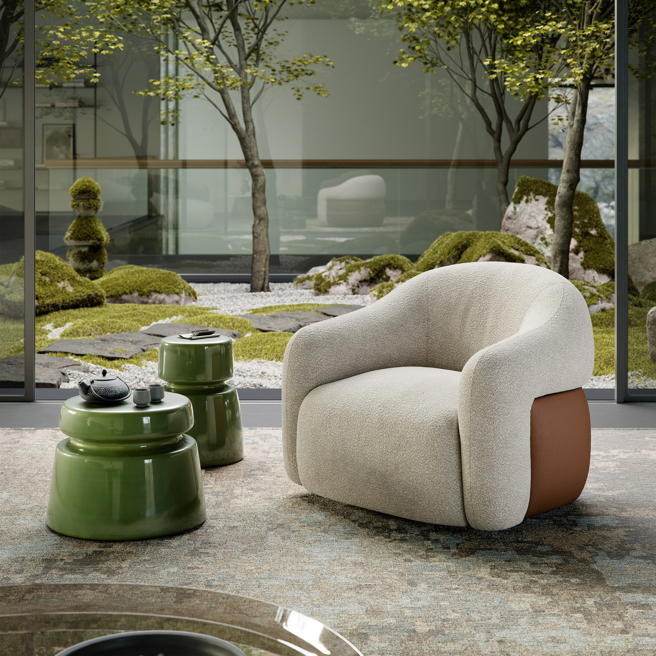 Cattelan Italia Baldwin Turn Armchair, view 2