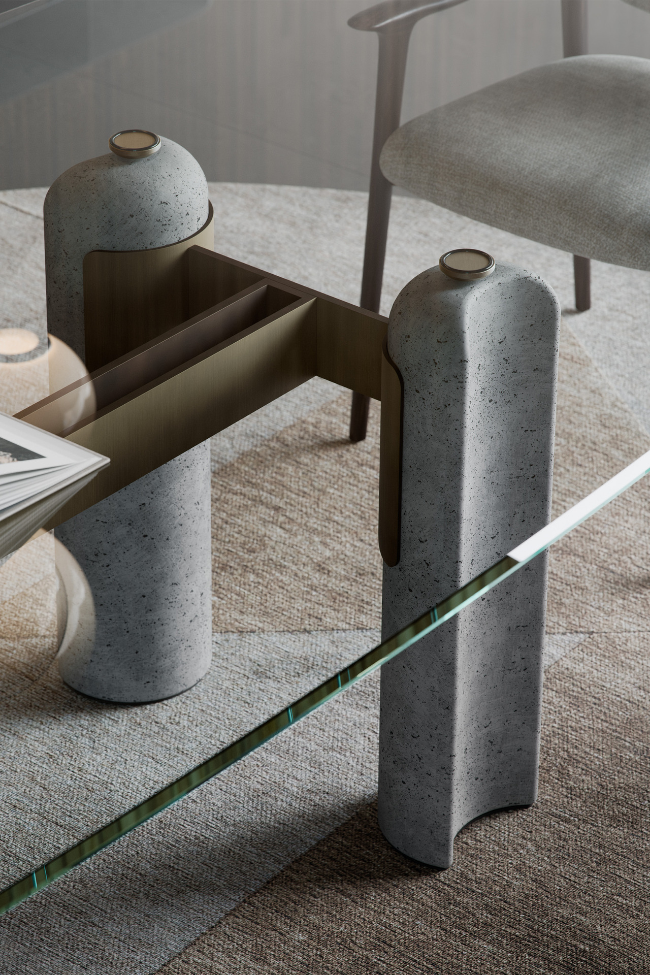 Cattelan Italia Bilbao Glass Table, view 4