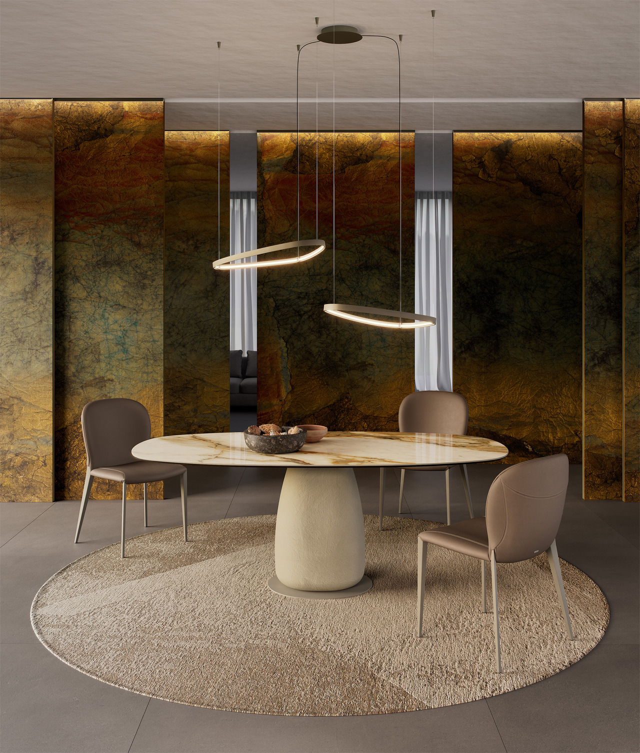 Cattelan Italia Botero Keramik Dining Table, view 2