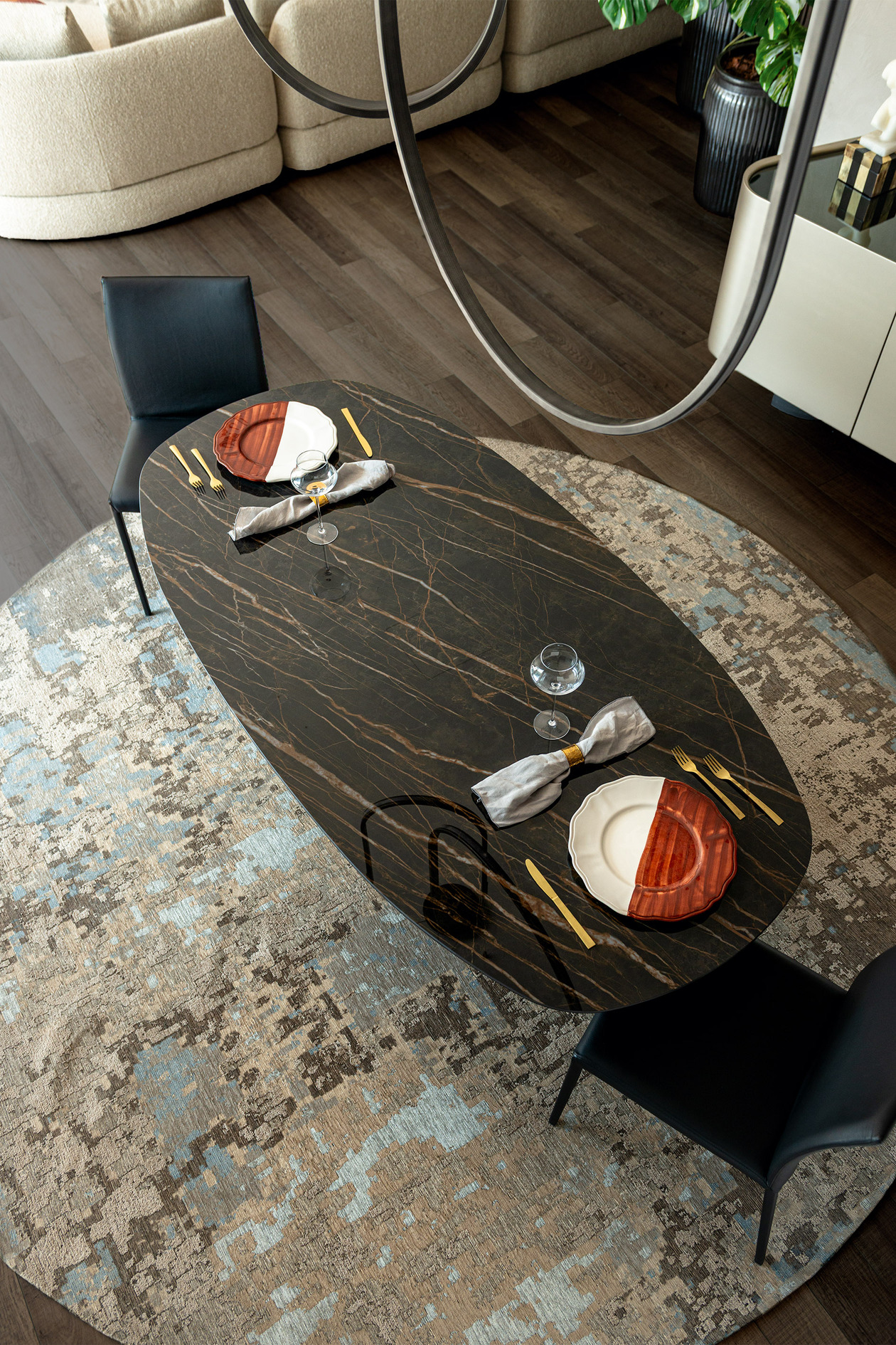 Cattelan Italia Botero Keramik Dining Table, view 4