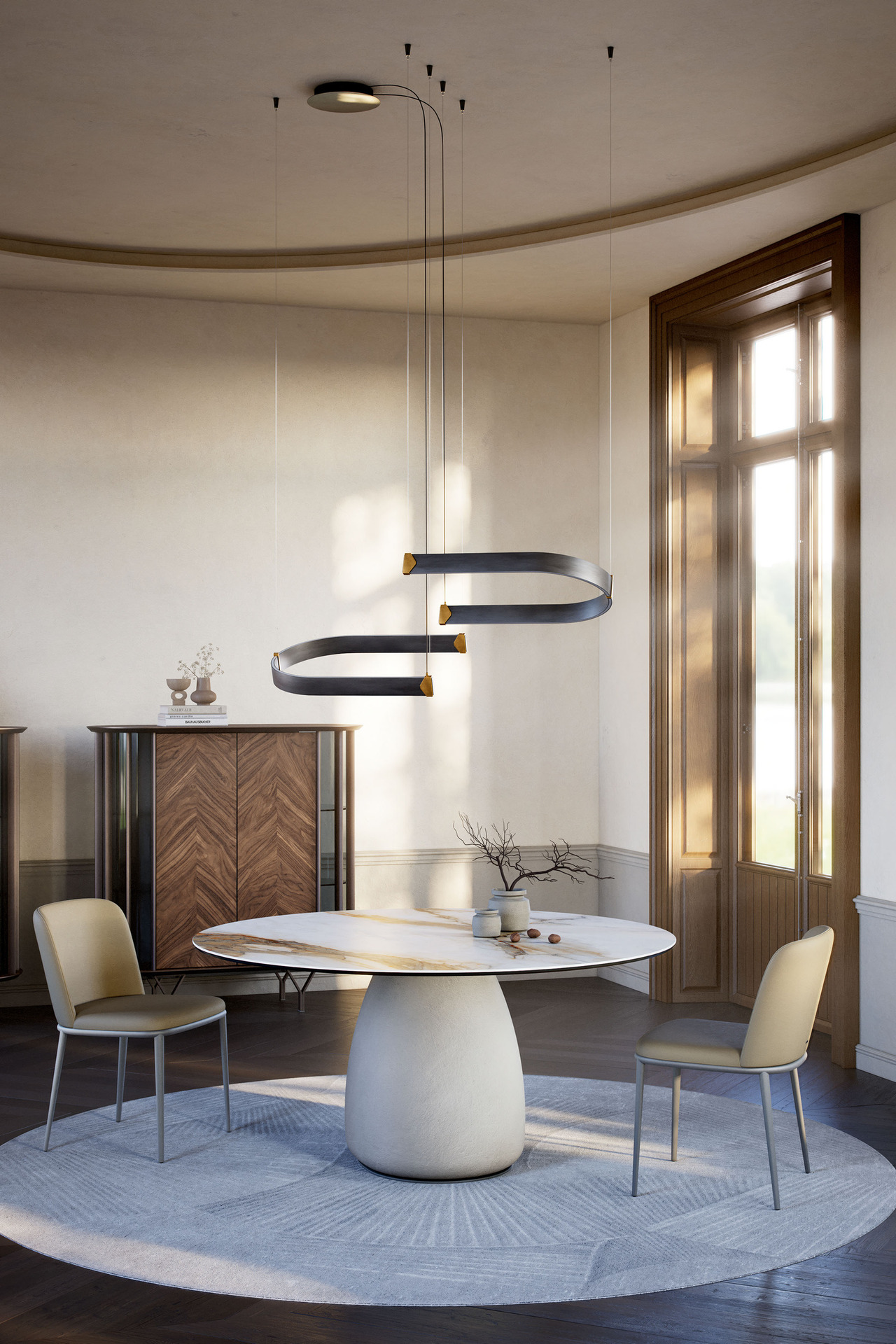Cattelan Italia Botero Keramik Round Table, view 2