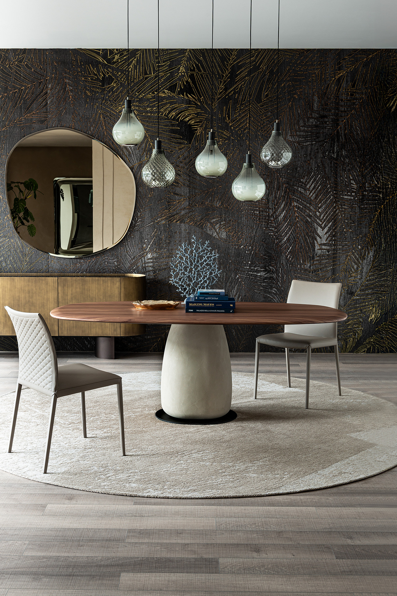 Cattelan Italia Botero Wood Table, view 2