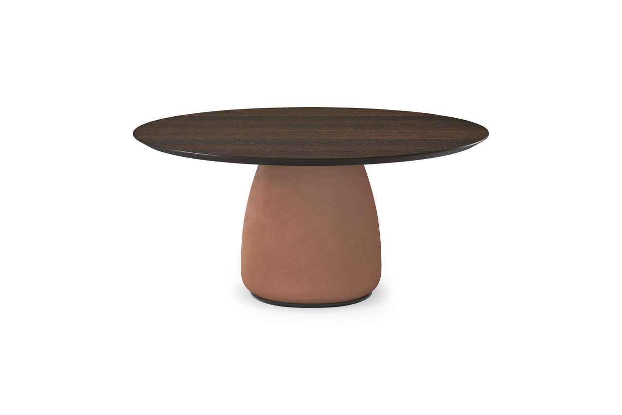 Cattelan Italia Botero Wood Round Table, view 2