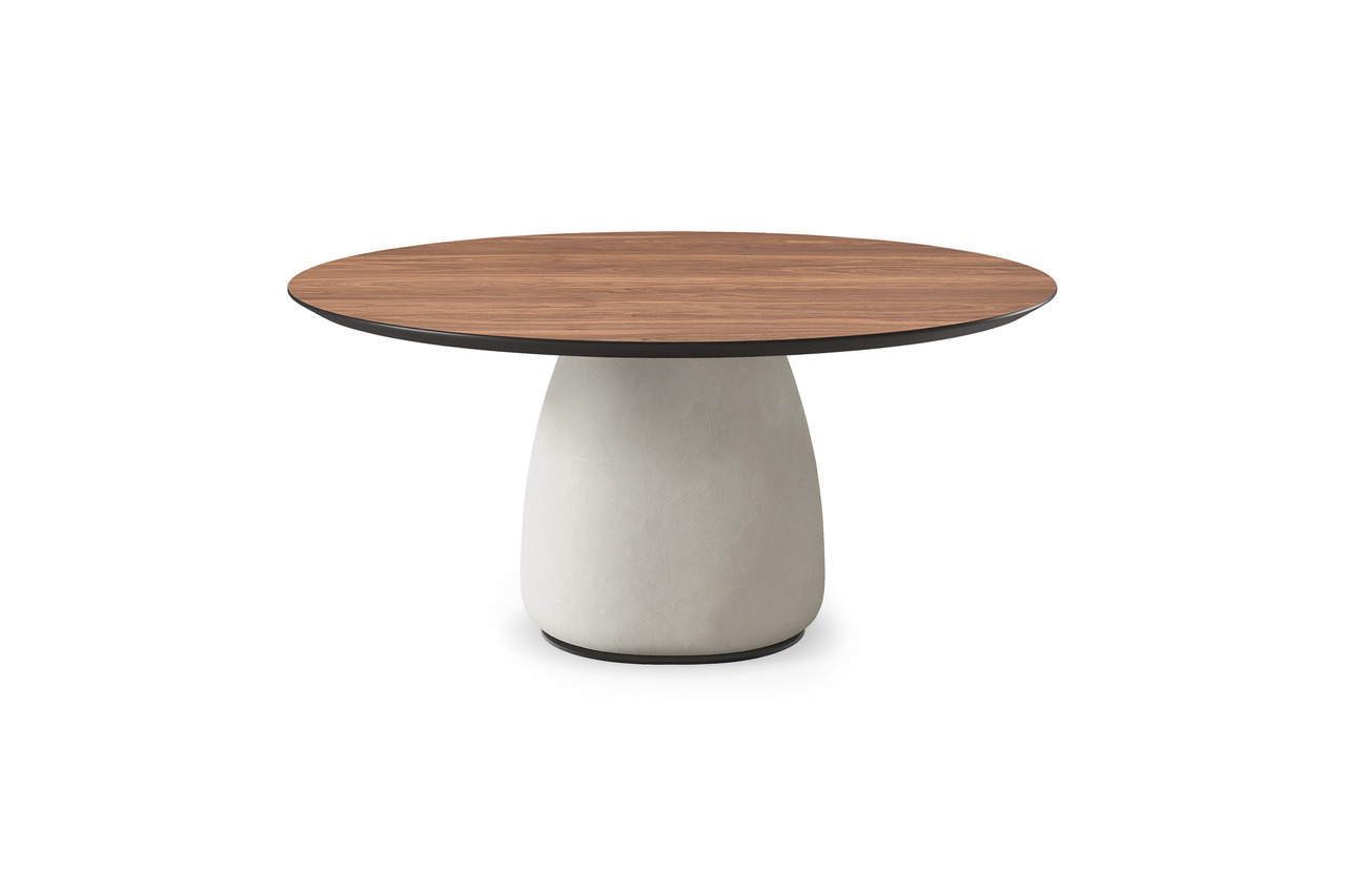 Cattelan Italia Botero Wood Round Table, view 3