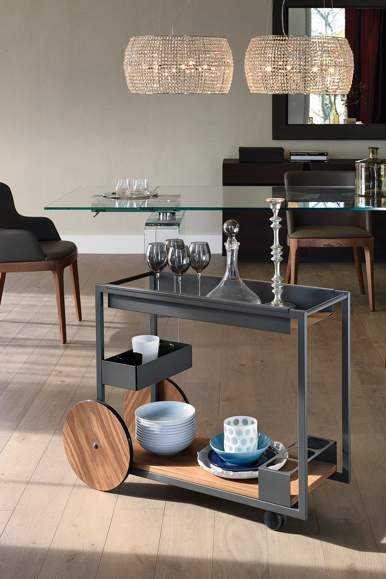 Cattelan Italia Brandy Serving Trolley, view 4