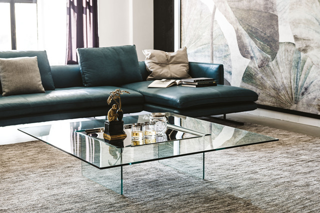 Cattelan Italia Carrè Glass Coffee Table
