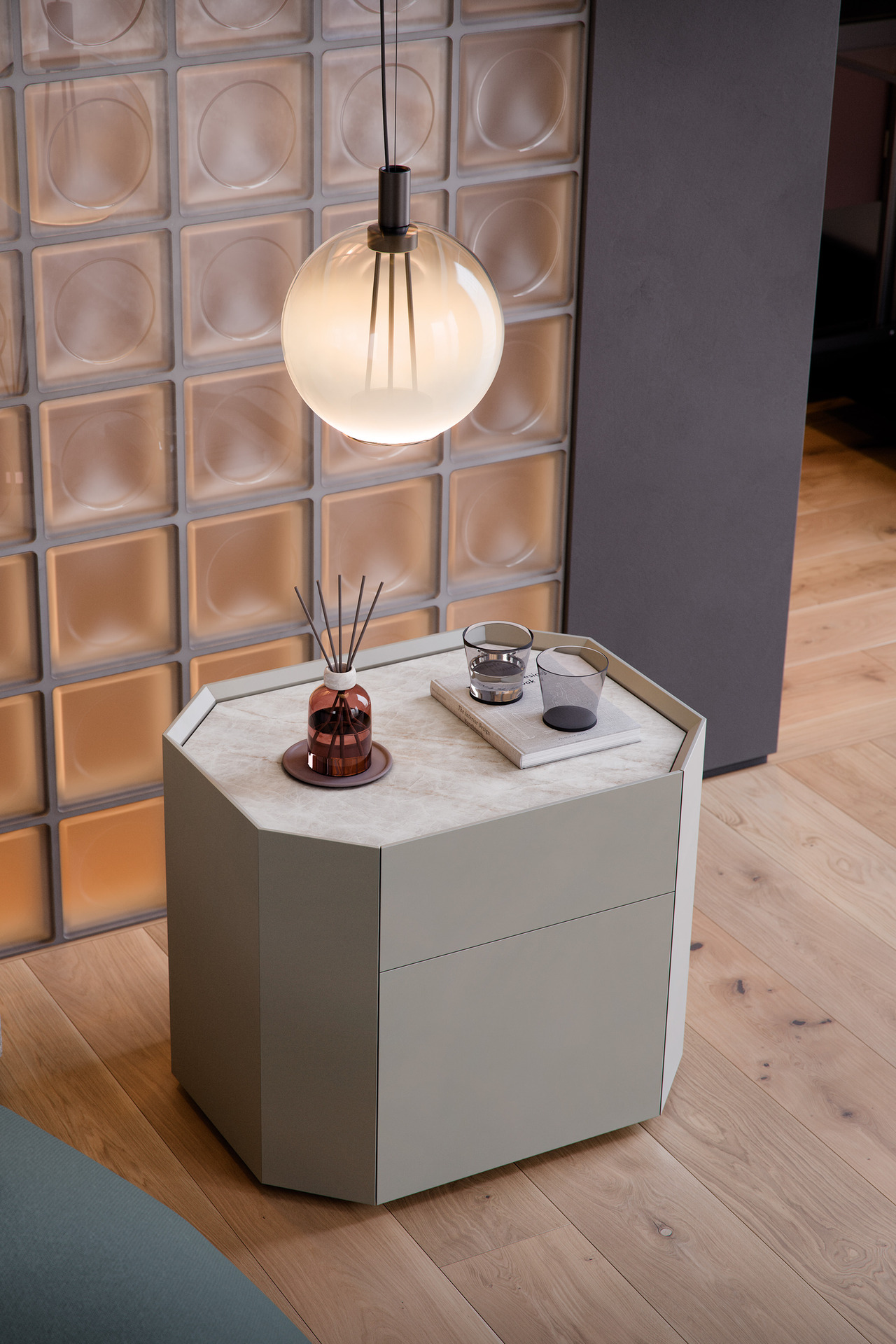 Cattelan Italia Chelsea Night Bedside Table, view 2