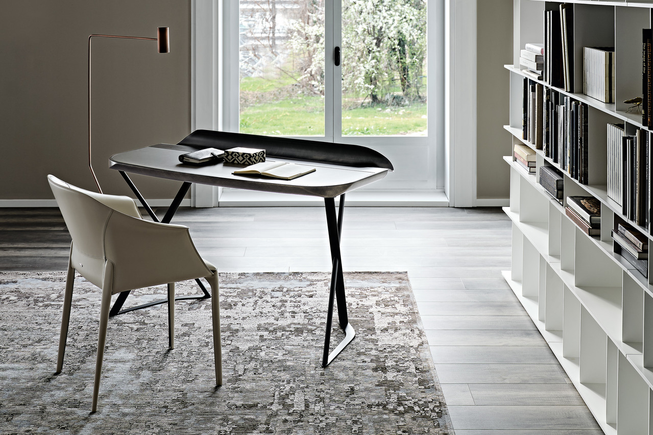 Cocoon Leather Desk by Cattelan Italia, view 4