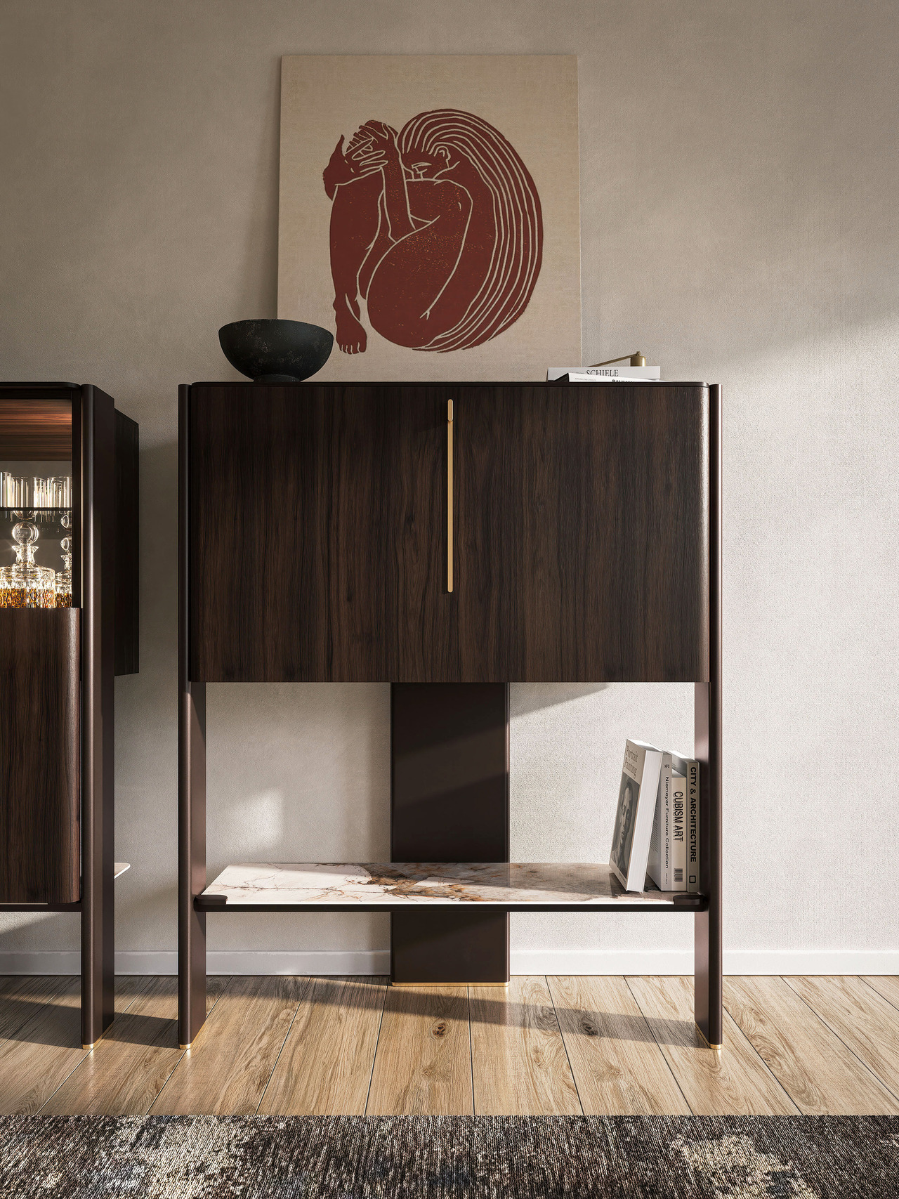 Cattelan Italia Cremona Bar Cabinet, view 3
