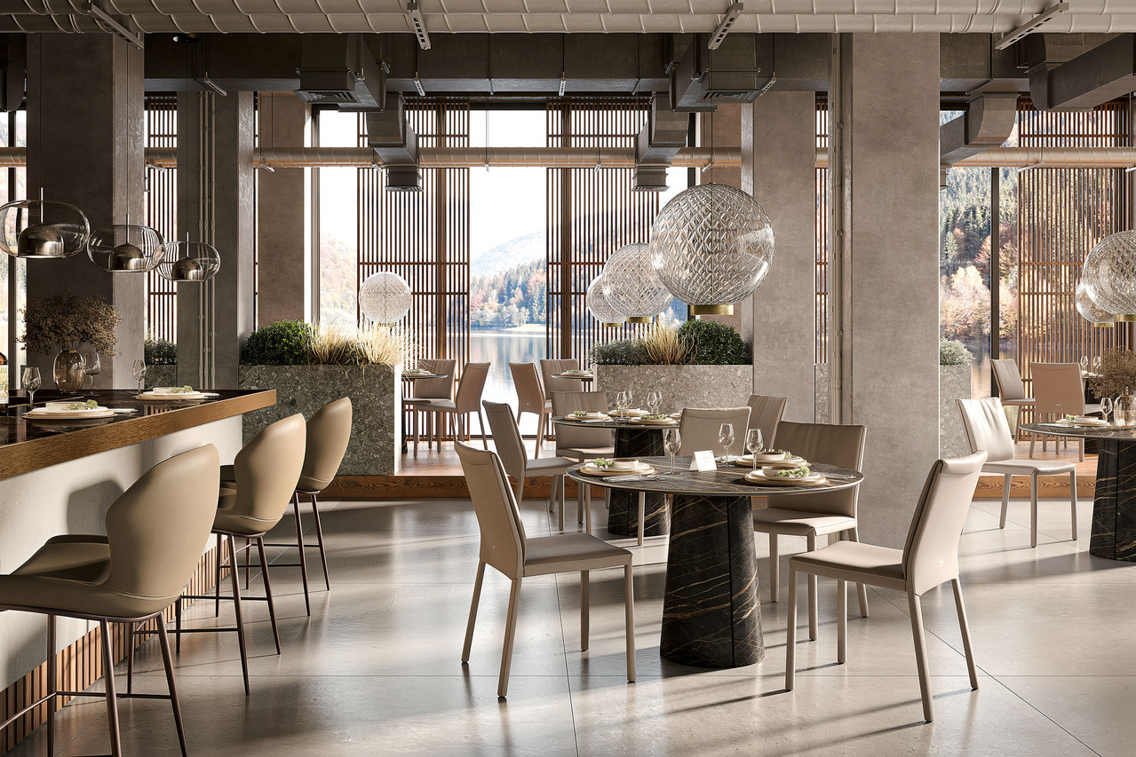 Cattelan Italia Cuba Keramik Bistrot Table, view 3