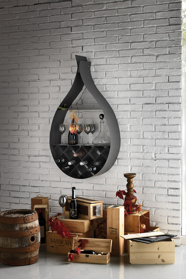 Cattelan Italia Drop Wall-Mounted Wine Rack