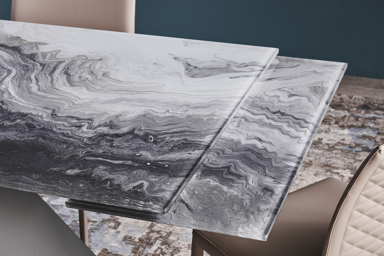 Cattelan Italia Eliot Crystalart Drive Extendable Table, view 2