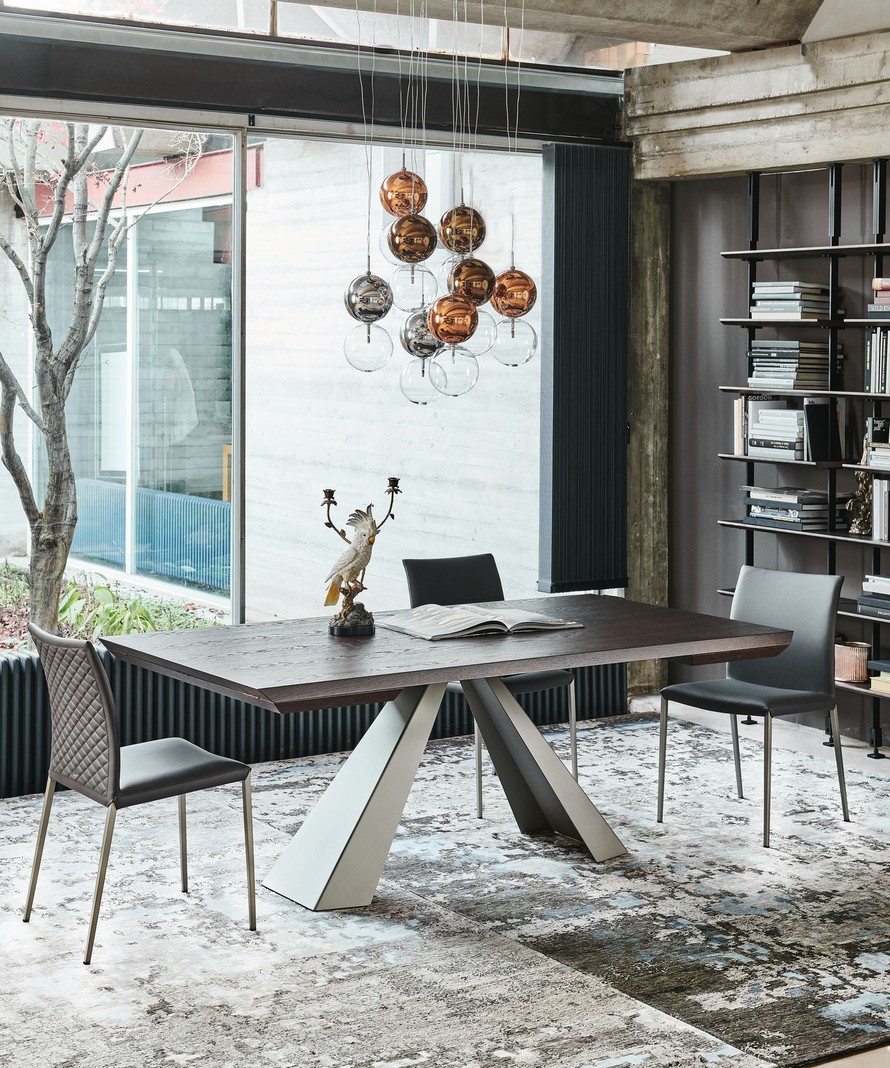 Extendable Table Cattelan Italia Eliot Wood Drive, view 2