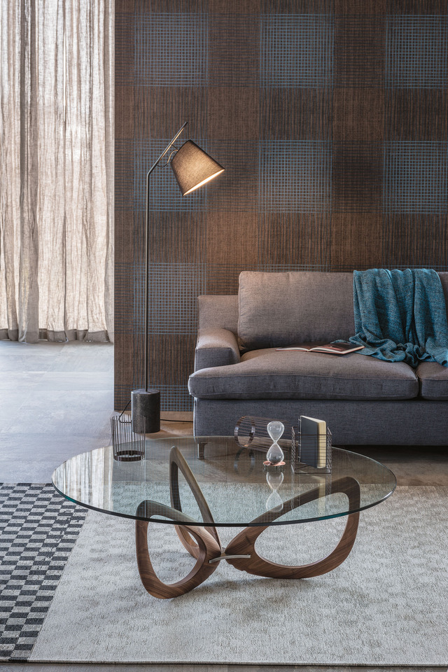 Cattelan Italia Helix Glass Coffee Table