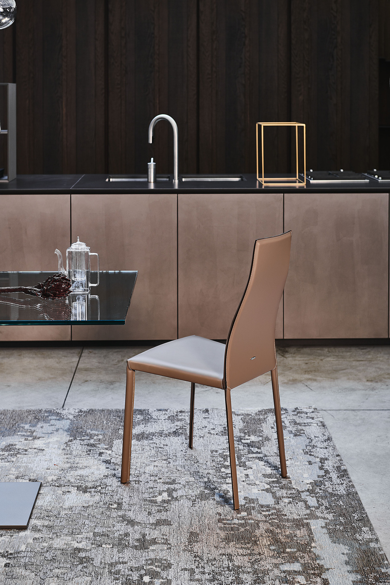 Cattelan Italia Kaori Leather Chair, view 2