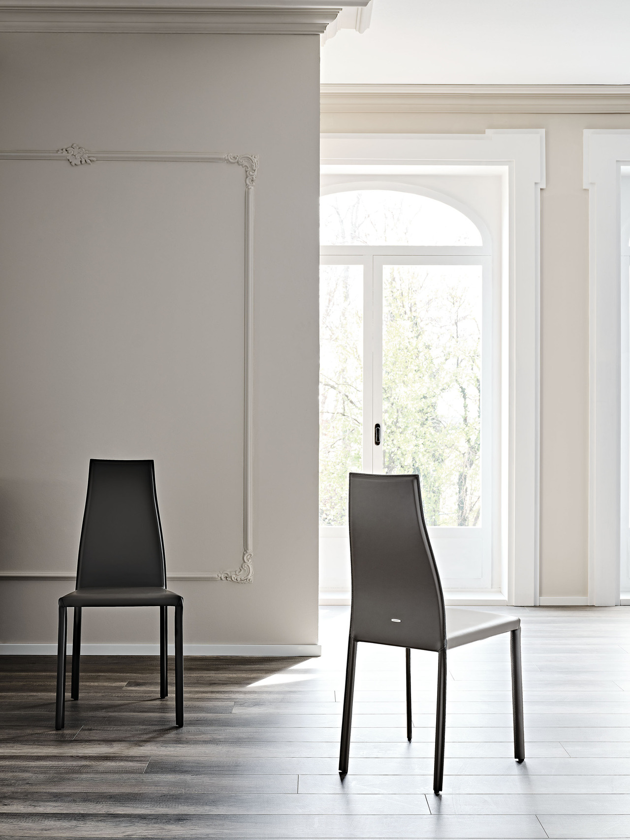Cattelan Italia Kaori Leather Chair, view 4