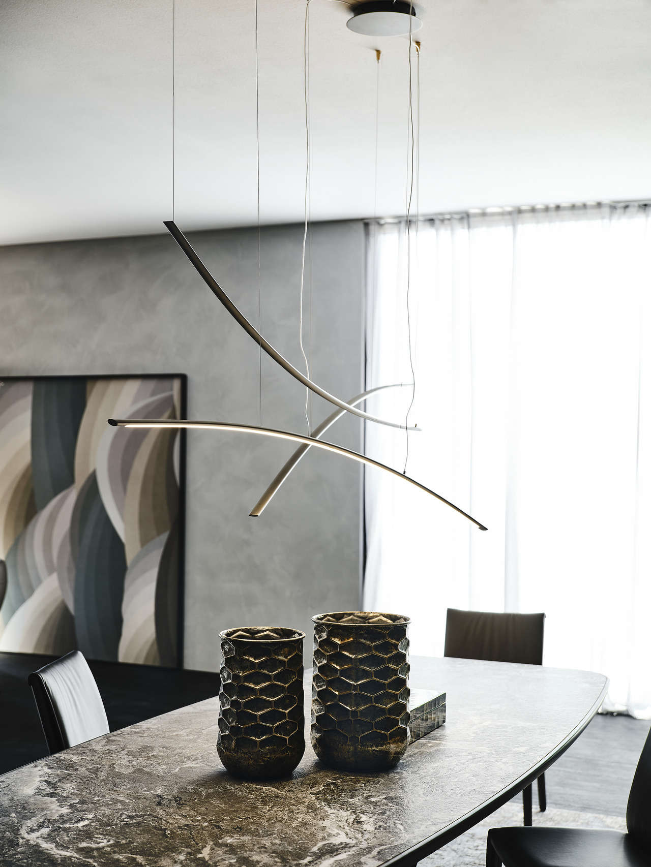 Cattelan Italia Katana Ceiling Light, view 2