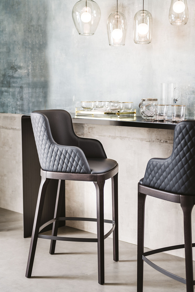 Cattelan Italia Magda Couture Bar Stool
