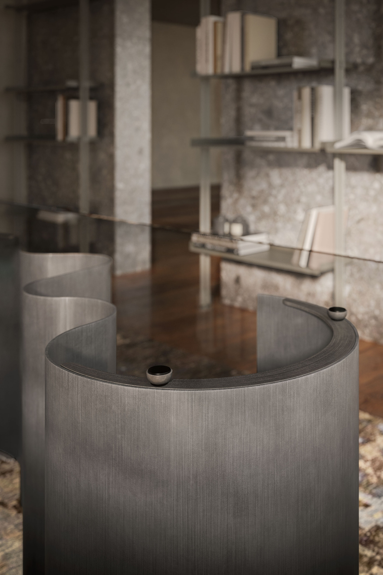 Cattelan Italia Papel Glass Table, view 4