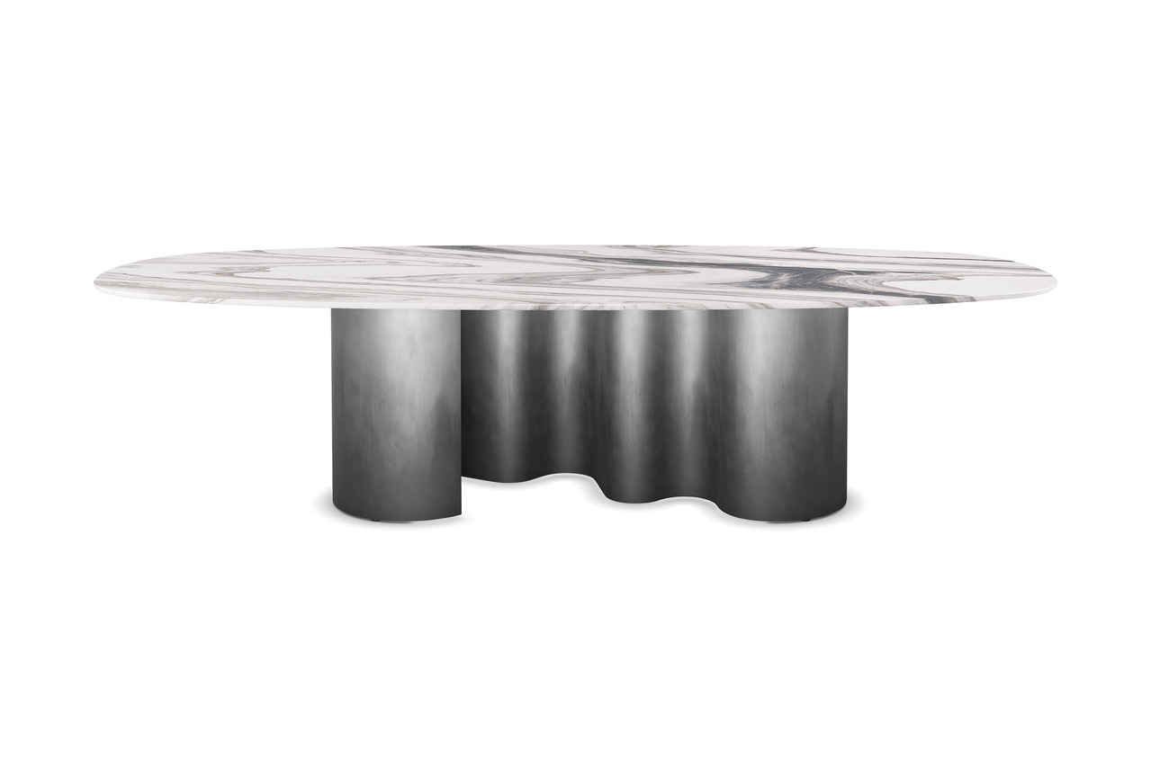 Cattelan Italia Papel Marble Dining Table, view 4