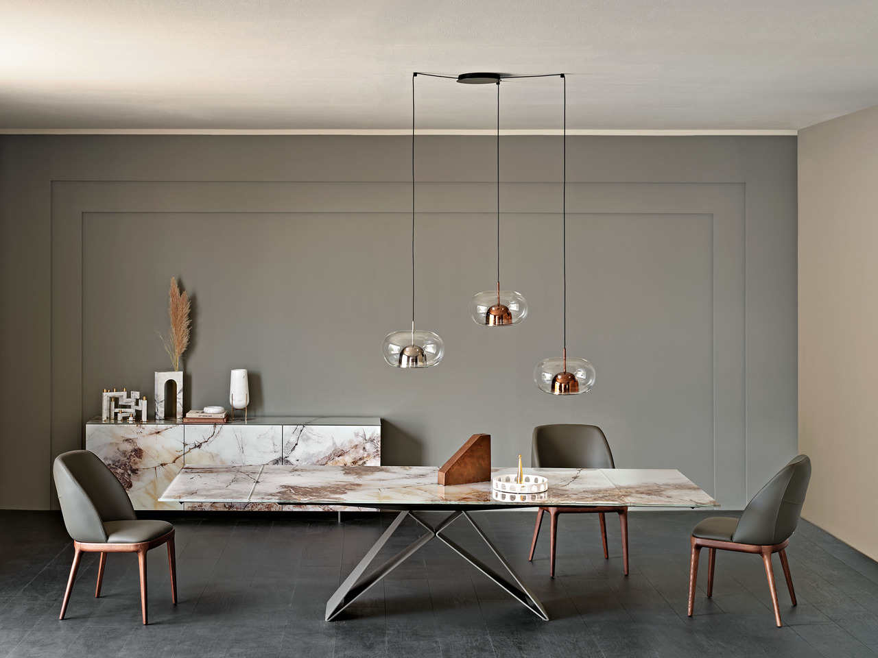 Cattelan Italia Premier Crystalart Drive Extendable Table, view 2