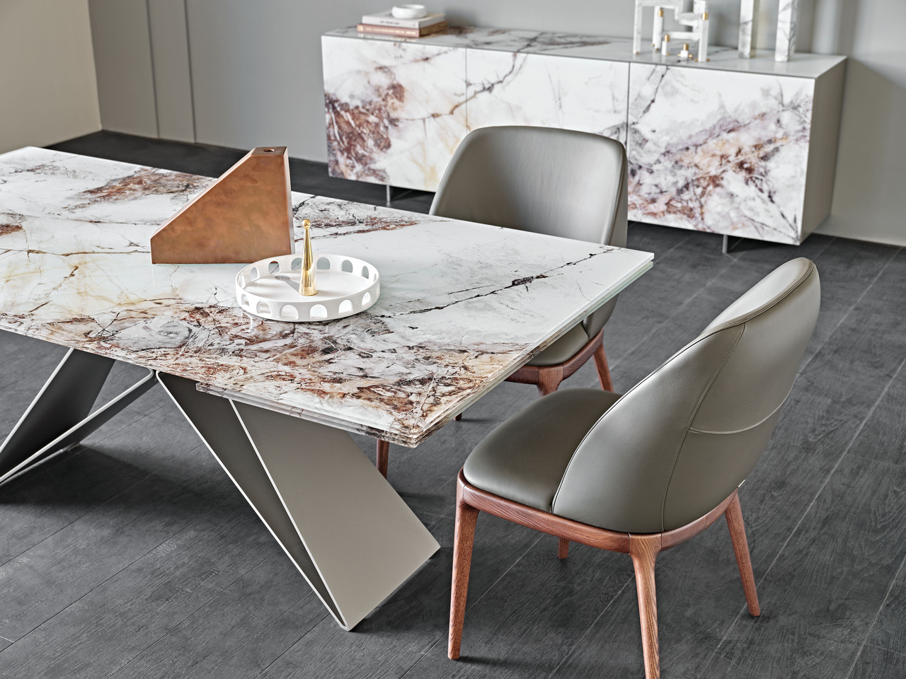 Cattelan Italia Premier Crystalart Drive Extendable Table, view 4