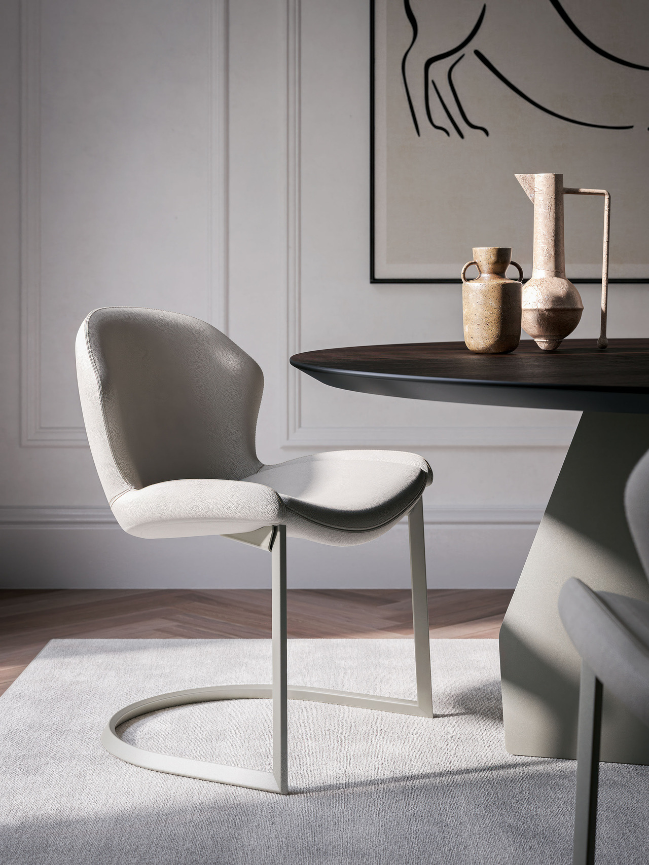 Cattelan Italia Rachel Cantilever Chair, view 2