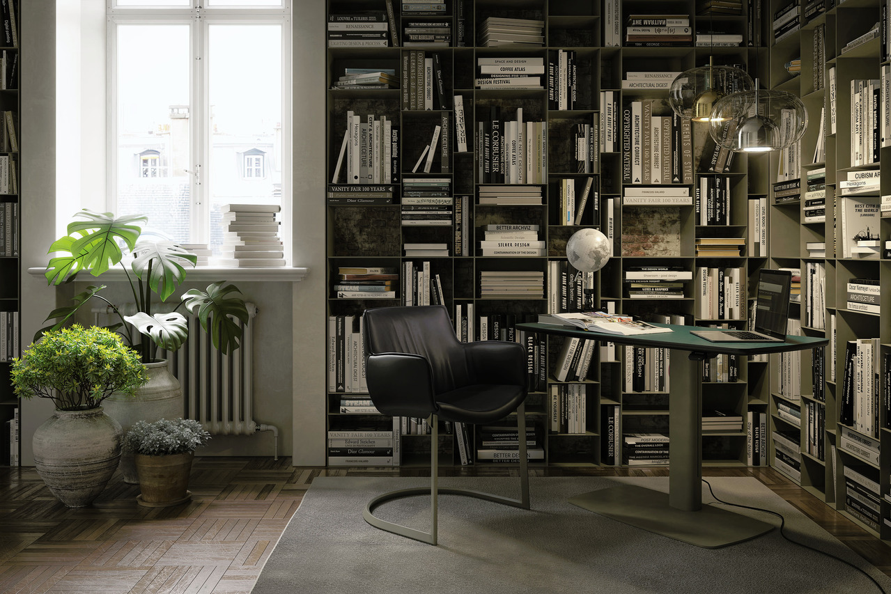Cattelan Italia Runner Leather Desk, view 2