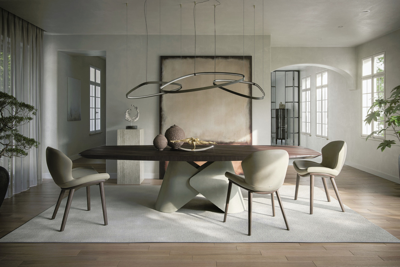 Cattelan Italia Scott Wood Table, view 2