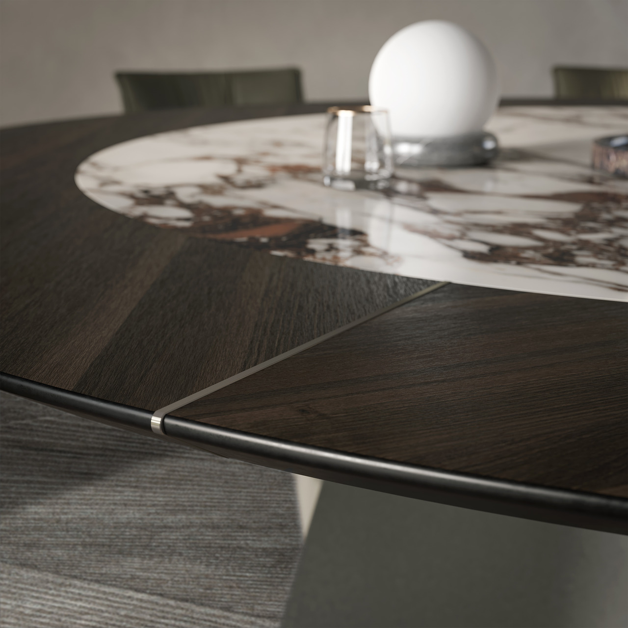 Cattelan Italia Senator Ker-Wood Round Table, view 4