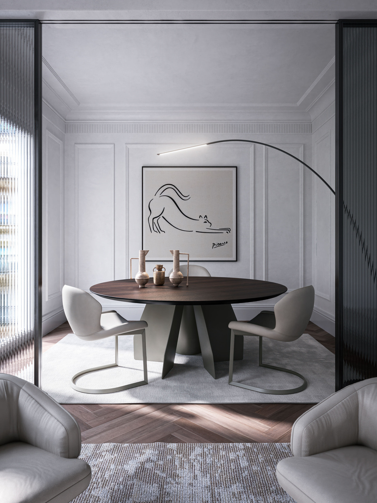Cattelan Italia Senator Round Dining Table, view 2