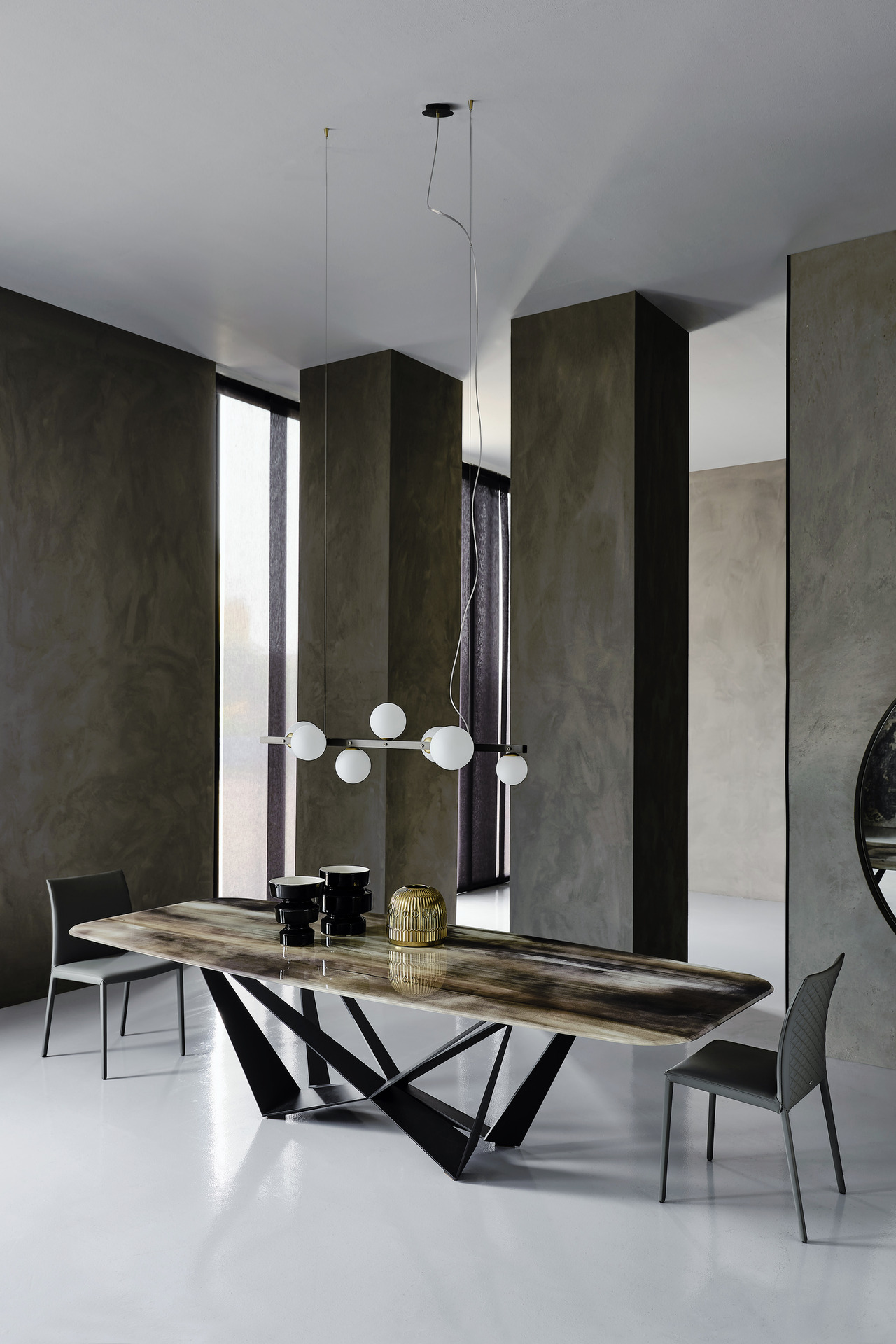 Cattelan Italia Skorpio Crystalart Table, view 2