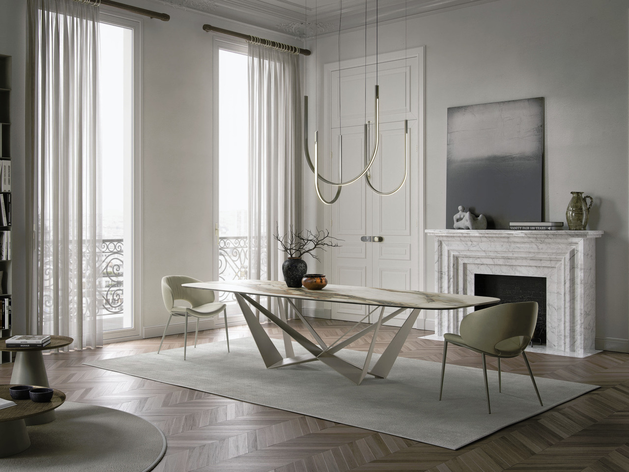 Cattelan Italia Skorpio Keramik Table, view 3