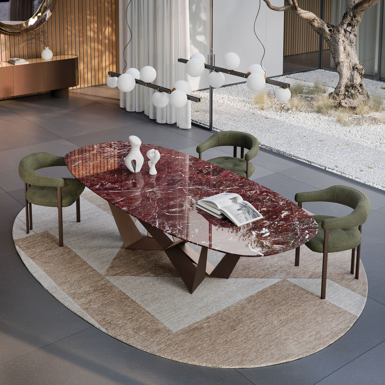 Cattelan Italia Skorpio Marble Table, view 2