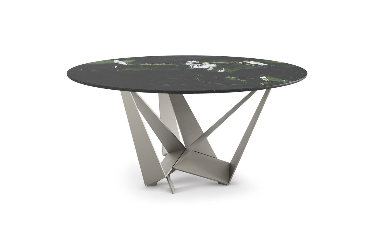 Cattelan Italia Skorpio Marble Round Table, view 3