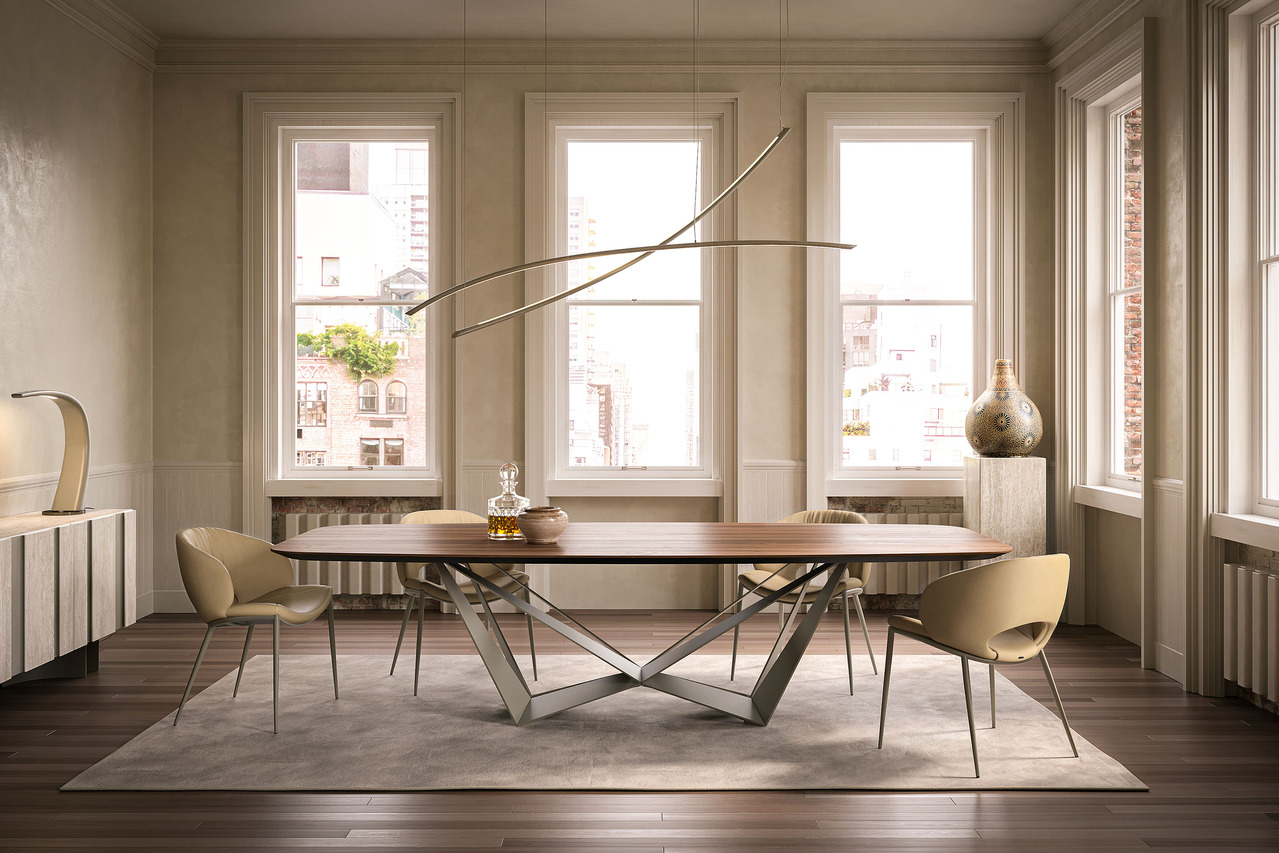 Cattelan Italia Skorpio Wood Table, view 4