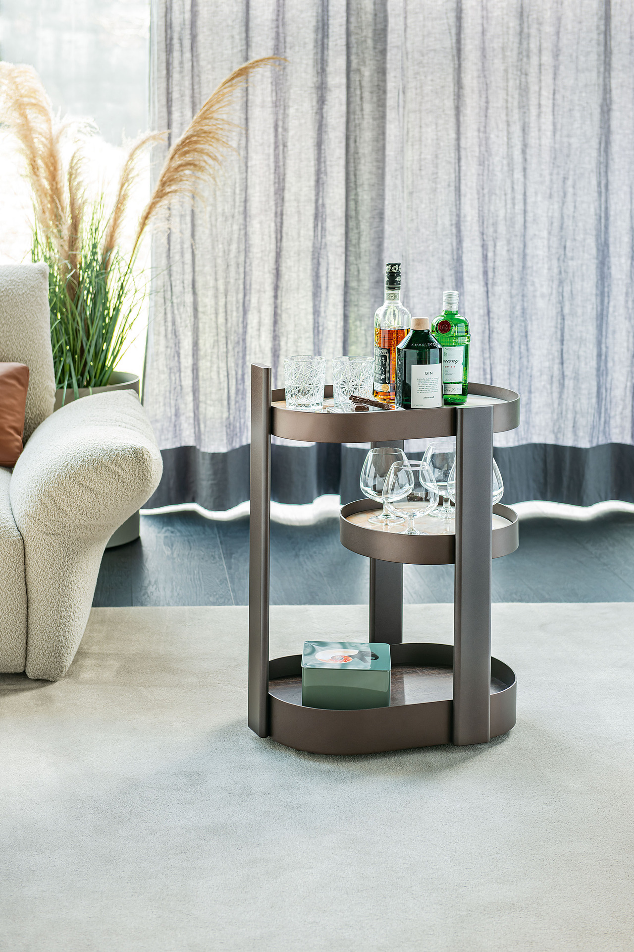 Cattelan Italia Tonic Bar Trolley, view 2