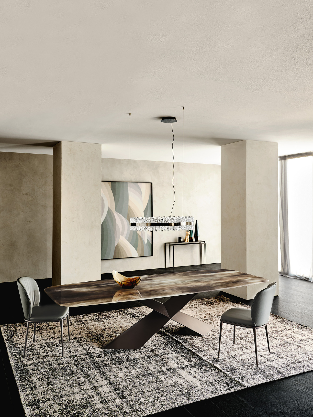Cattelan Italia Tyron Crystalart Table, view 2