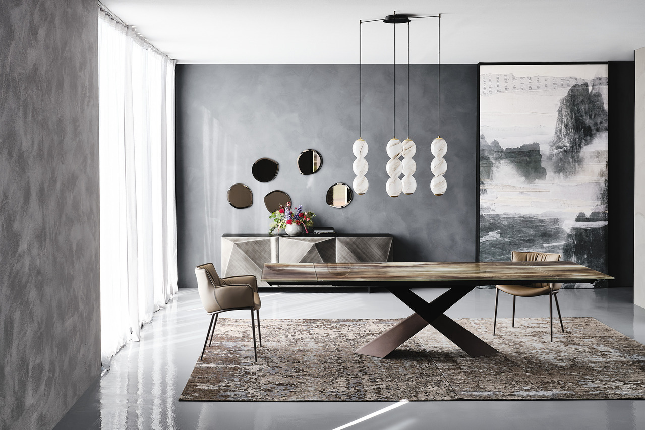 Cattelan Italia Tyron Crystalart Drive Extendable Table, view 2