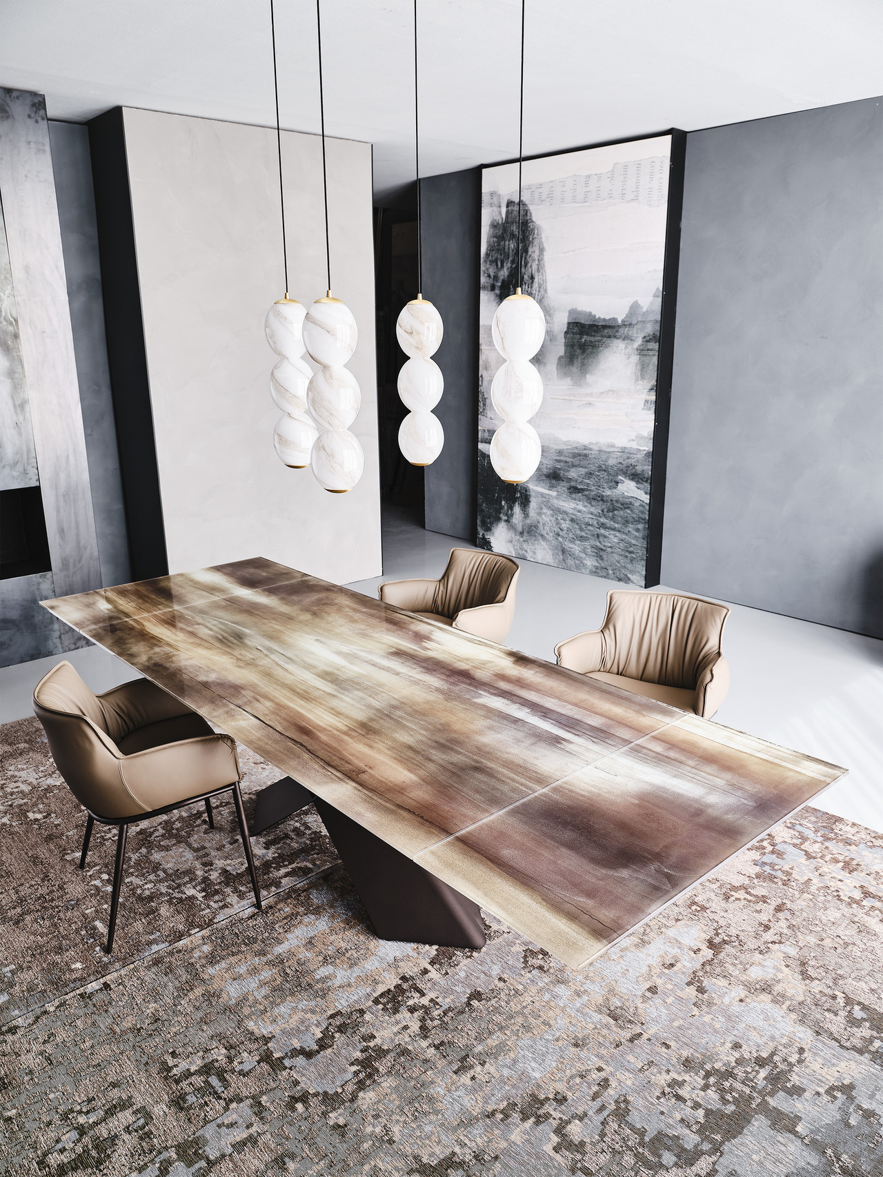 Cattelan Italia Tyron Crystalart Drive Extendable Table, view 3