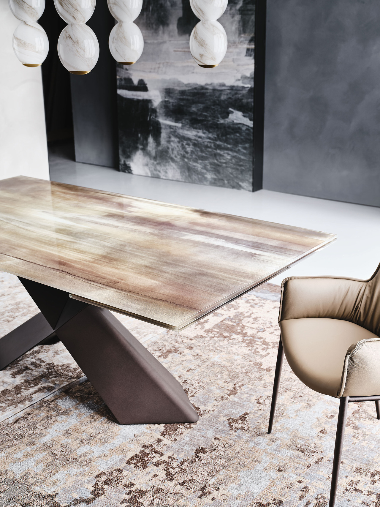 Cattelan Italia Tyron Crystalart Drive Extendable Table, view 4