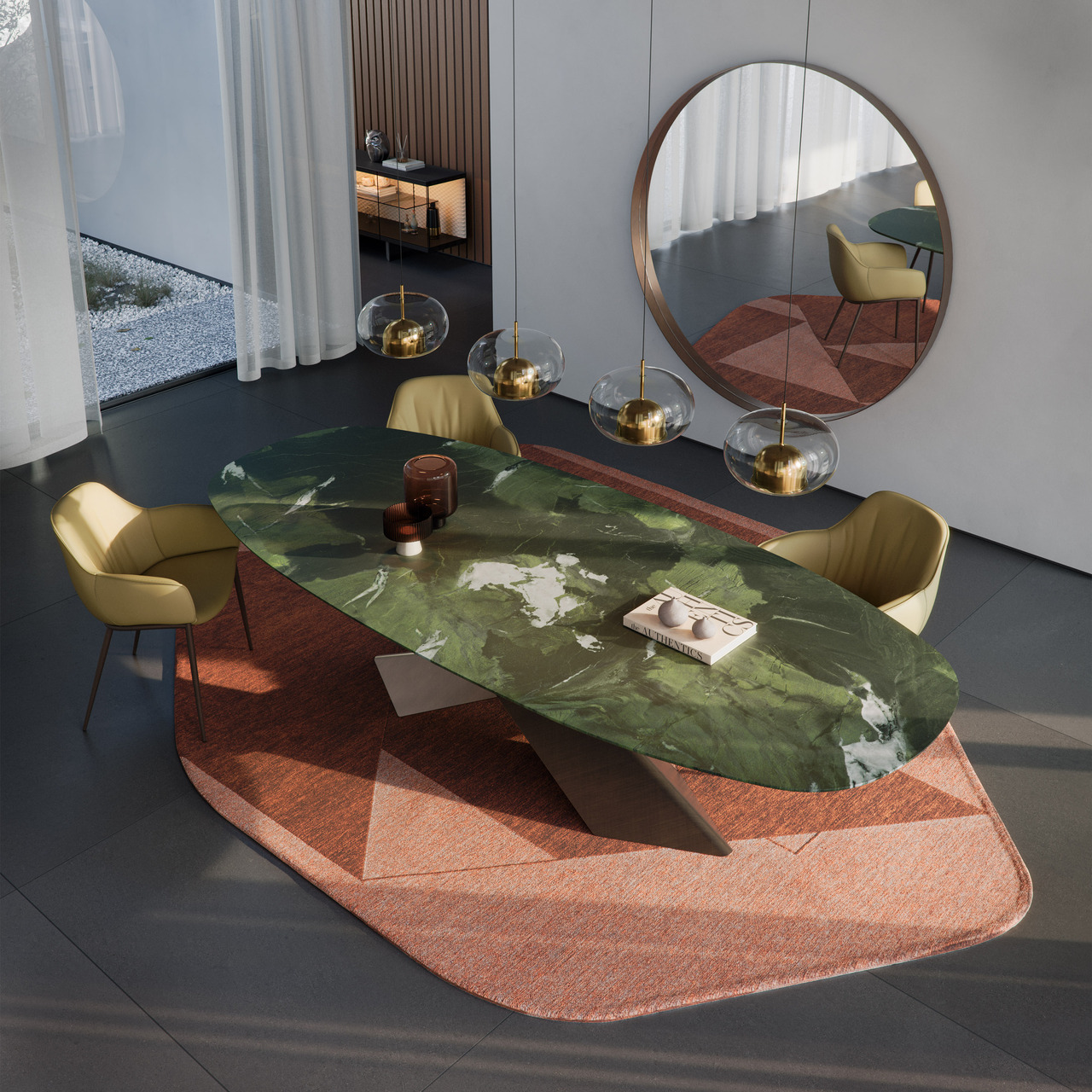 Cattelan Italia Tyron Marble Table, view 2